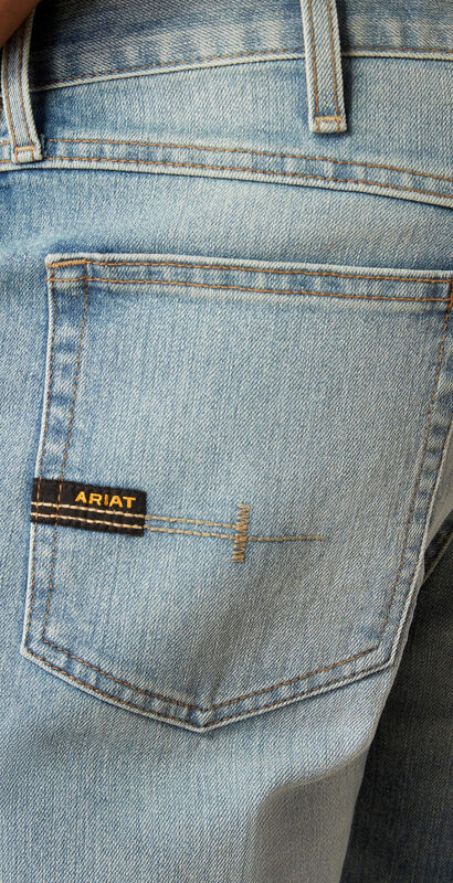 Rebar M4 Relaxed DuraStretch Basic Stackable Straight Leg Jean 01